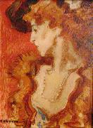 unknow artist The Red Lady or The Lady in Red. Germany oil painting artist